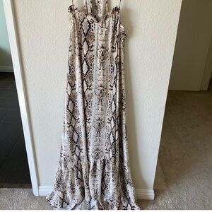 VICI High Low Snakeskin Maxi